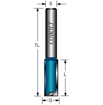 NOTFRÄS 2,5MM MASSIV Z=1