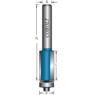 KANTFRÄS COBOLT  HM  D=9,5, L=25, TL=66