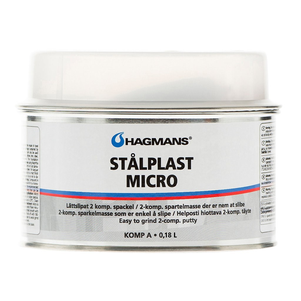 SPACKEL HAGMANS STÅLPLAST MICRO 0,55 LIT