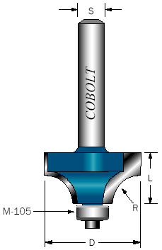 KVARTSTAVFRÄS R:4.8 MM