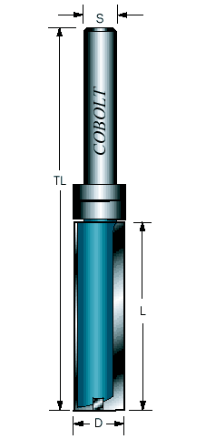 MALLFRÄS COBOLT D=14, L=45, TL=95mm