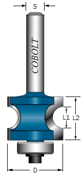 HALVSTAVFRÄS R: 5 MM