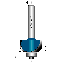 HÅLKÄLSFRÄS R: 9,5MM