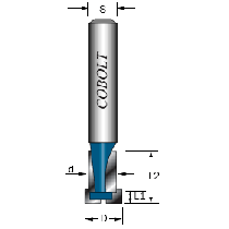 T-SPÅRFRÄS D: 9,5MM