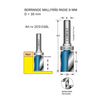 Mallfräs D=16 L=25 TL=63 S=8