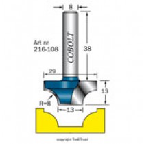 RADIEFRÄS MED BOTTENSKÄR COBOLT 216-108   S=8MM R=13 