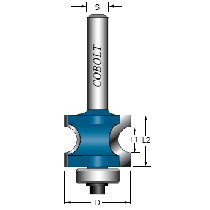 HALVSTAVFRÄS R: 3 MM