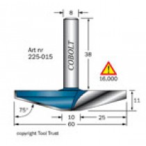 FRISFRÄS / AVPLATTNINGSFRÄS COBOLT D=60  75 GRADER