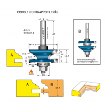 Kontraprofilfräs R=6 D=43 Not=6 S=8