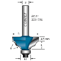 KANTPROFILFRÄS COBOLT  D:32, R:3,2