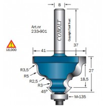 KANTPROFILFRÄS COBOLT  D=41, R3,5 / R5 / R2