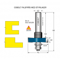 Falsfräs L=10 F=13.5 D=41 S=12 SL=52