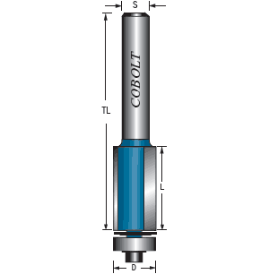 KANTFRÄS COBOLT  HM  D=9,5, L=25, TL=66