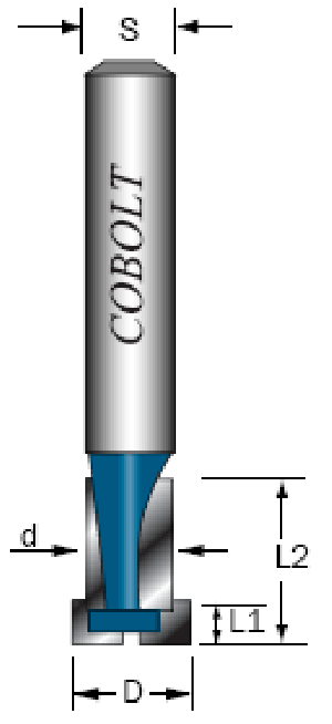 T-SPÅRFRÄS D: 9,5MM