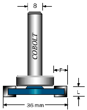 SKIVNOTFRÄS COBOLT  L=5,5 / F=7, D=36