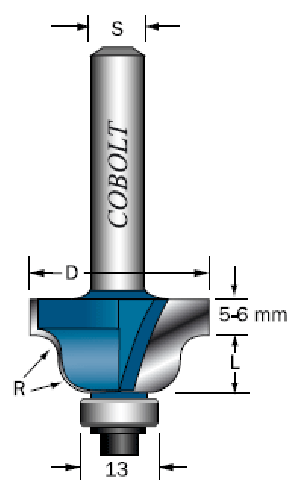 PROFILFRÄS COBOLT  R: 4,0MM