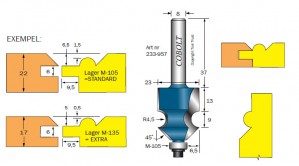 PÄRLSPONTFRÄS COBOLT R=4,5, L=29, D=23, 45