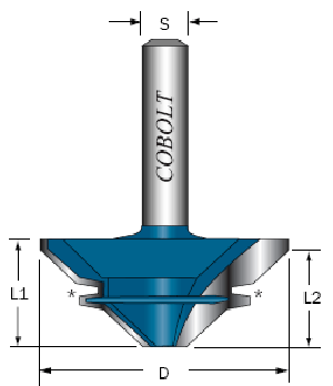 HÖRNFÖRBINDNINGSFRÄS D: 44, L: 19MM