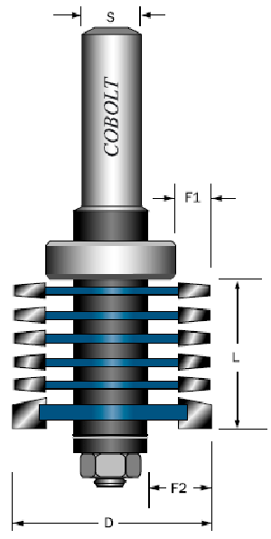 Fingerskarvfräs D:40, L:32