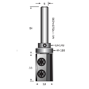 KANTFRÄS MED VÄNDSKÄR COBOLT VS205-030