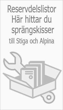 Reservdelslistor och sprängskisser till Stiga och Alpina